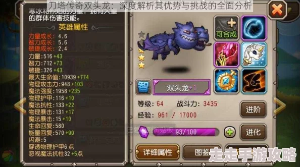 刀塔传奇双头龙惊喜搭配阵容揭秘！各阶段最强组合，解锁隐藏战力秘籍！