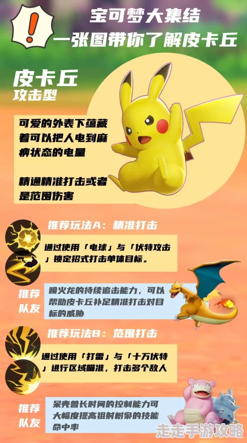 宝可梦大集结全新爆料：皮卡丘技能详解与图鉴大全