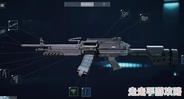 三角洲行动M249全面战场改装细节曝光：性能升级与战术配件大揭秘