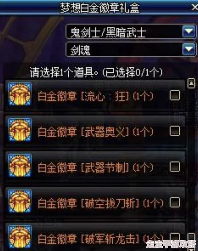 DNF剑魂勋章选择攻略：爆料哪款勋章最适合提升实力？