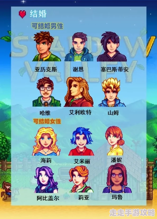 星露谷物语深度爆料：玩家热议，究竟哪个男生才是最佳婚配选择？
