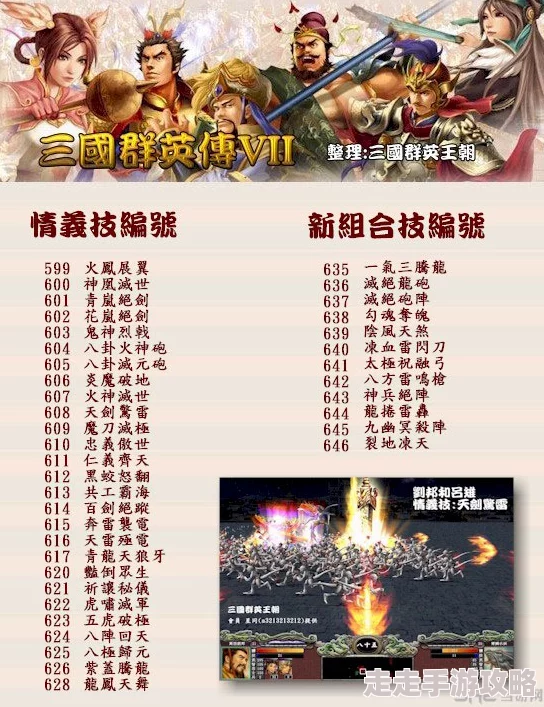2025年热门游戏回顾：《三国群英传7》全必杀技编号秘籍大全